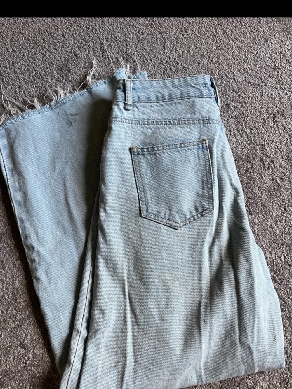 Nasty Gal super high rise straight leg jeans